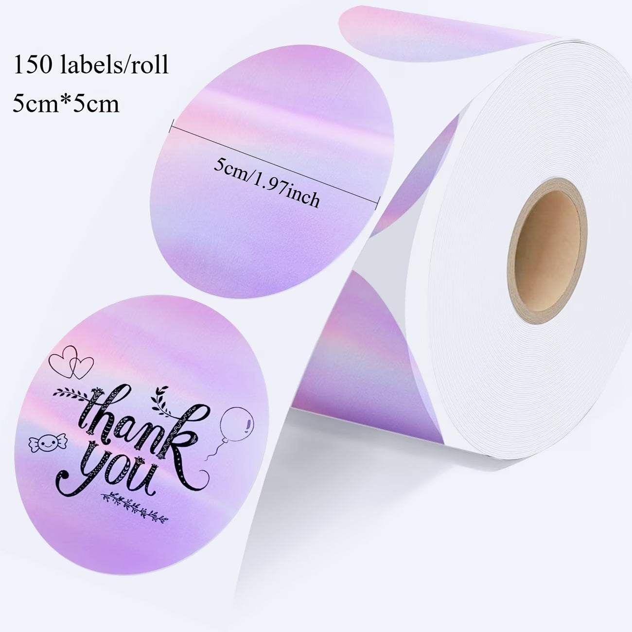 Colour Round Thermal Label